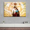 Póster de lienzo con patrón de Jesucristo de Pascua, pintura sin marco, decoración para el hogar y la Oficina