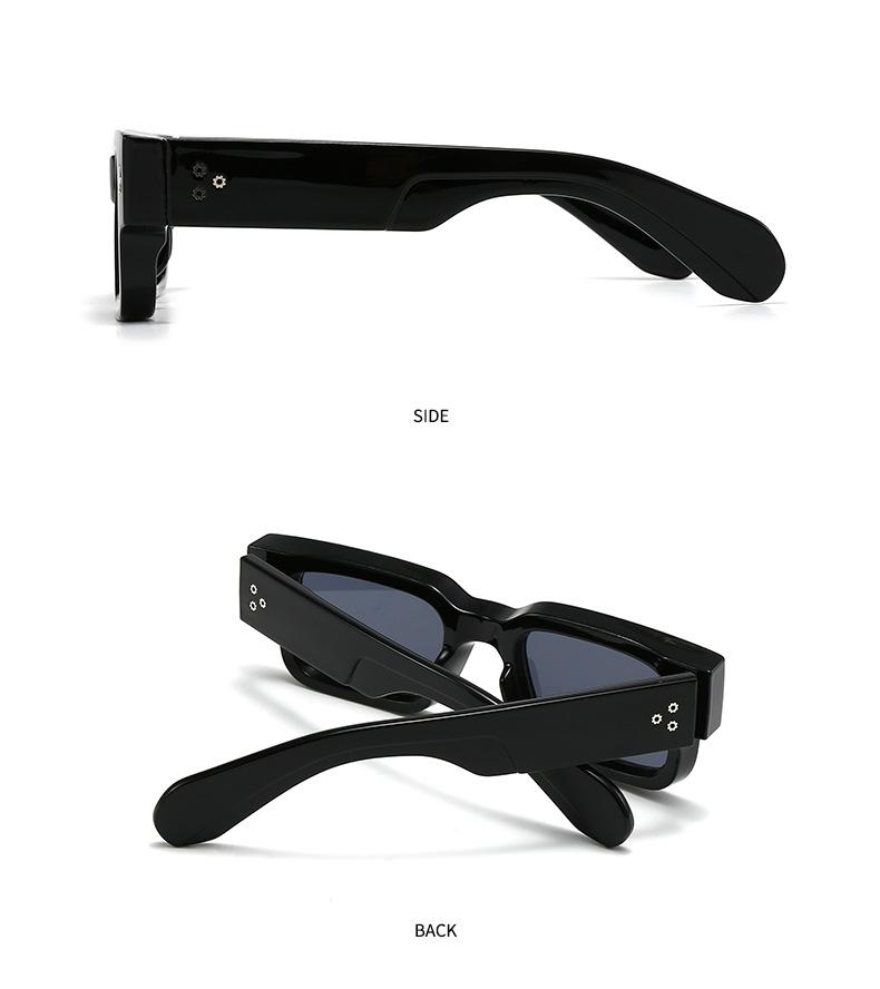Ins Popular Fashion Square Rivets Sunglasses Punk Brand Designer Sunglasses Women For Men Luxury Vintage  Sun Glasses UV400