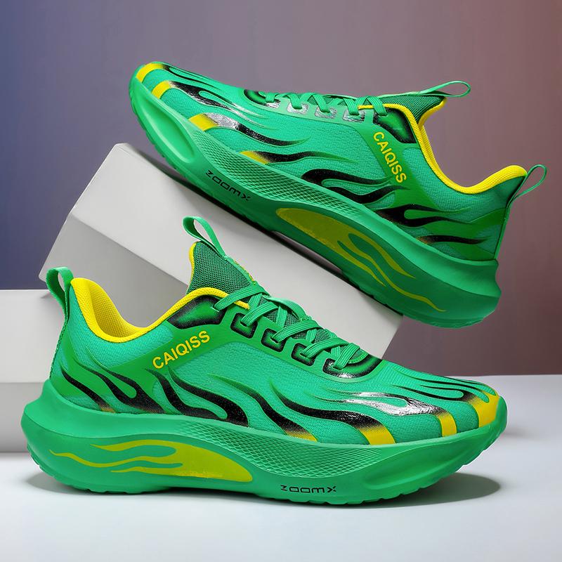 

Мужские кроссовки для бега Легкие Дышащие Удобные Модные Универсальные и Подходят для мужского повседневного спорта 42 зелёный