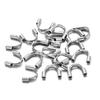 50Pcs Stainless Steel Gold Wire Protectors Wire Guard Guardian Protectors Loops U Shape Clasps Connector for DIY Jewelry Making