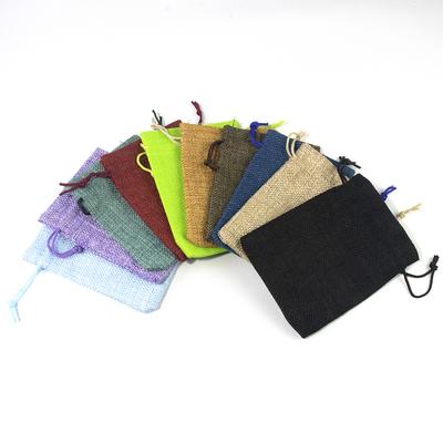 Dice Bag, 10pcs 93mm*125mm Jewellery Bags Burlap Pouch with Drawstring for Jewellery Tarot Dice Gift Packaging Bags
