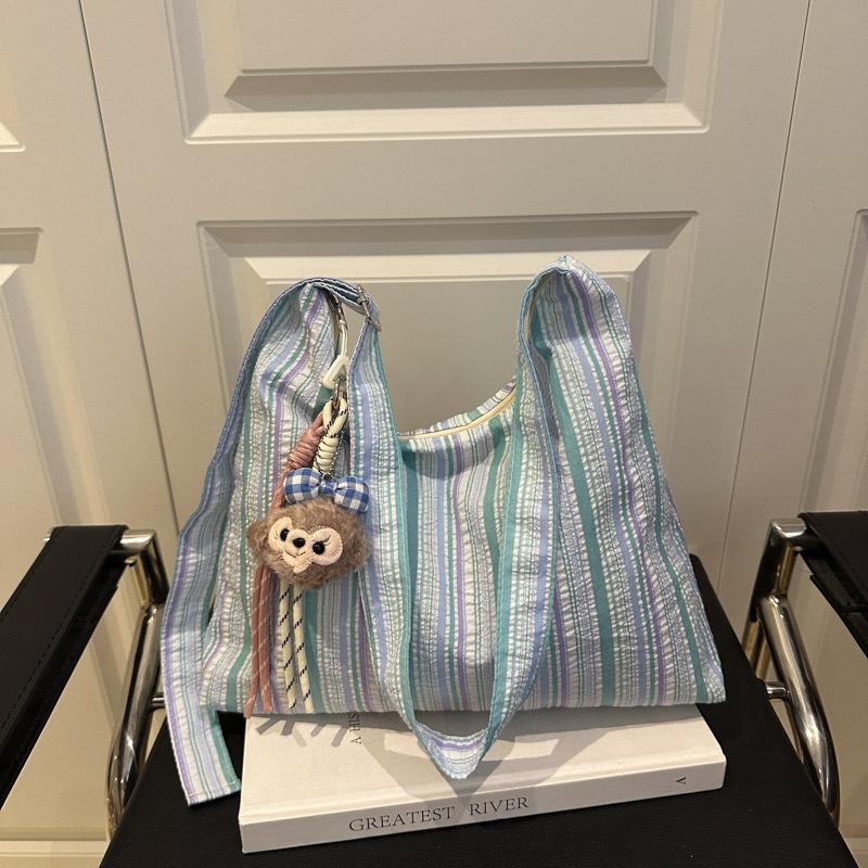 

Сумка-тоут из холста для старшеклассниц, женская новая сумка подмышку, женская универсальная наплечная сумка Without pendant