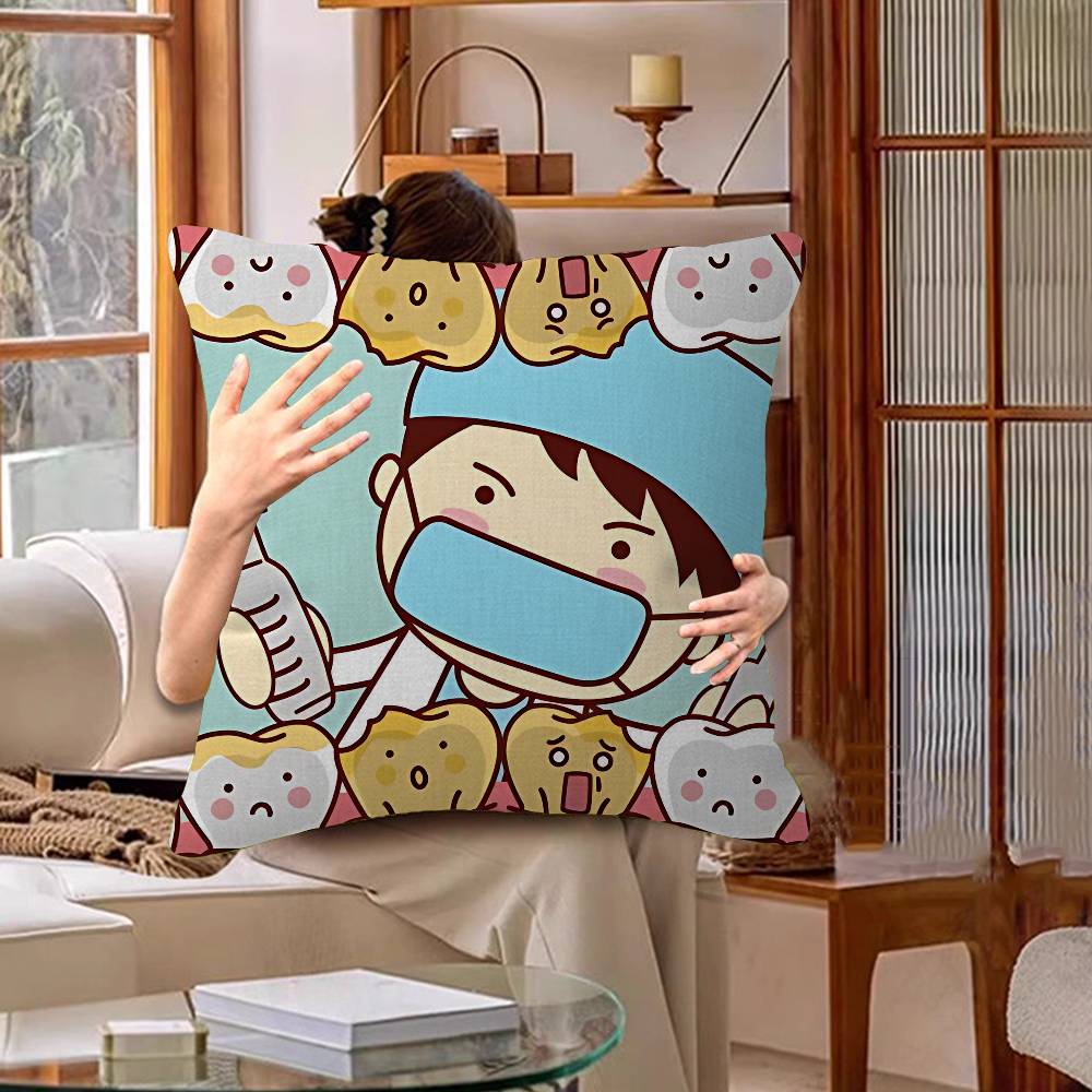 The Dentist Tooth Cute Pillow Cover Design Cushion Cover Decor Holiday Decorati