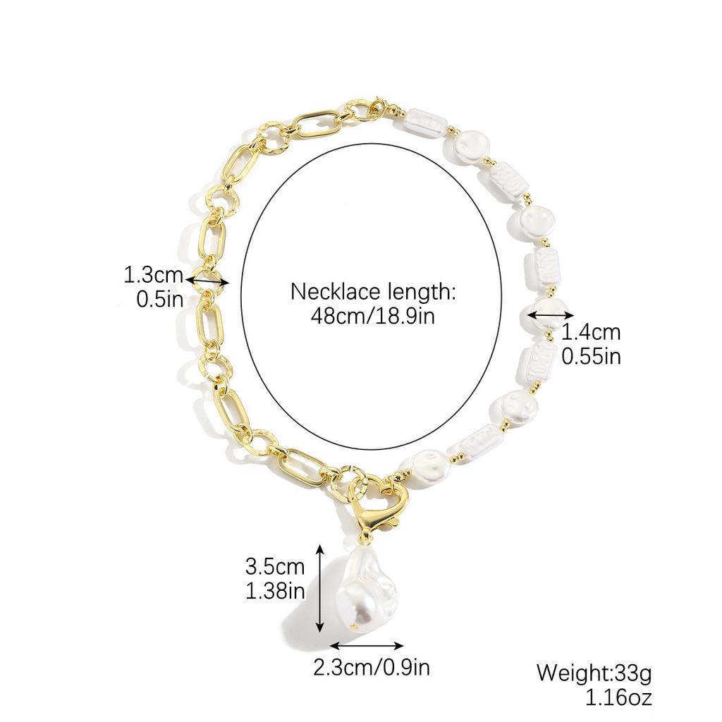 Pearl Necklace Crystal Heart Necklace Fashion Korean Wave Shiny Clavicle Chain Necklace Women Trending Party Gifts 25