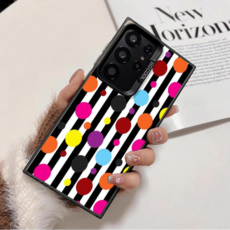 Polka Dots Art Fashion Desgin Shockproof Phone Case for Samsung Galaxy S26 Edge S25 Ultra S24 FE S23 Plus S21 Cover Anti Fall Fu