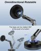Magnetic Car Phone Holder Stand Dashborad Alloy Foldable Magnet Car Mount Smartphone Mobile Bracket For iPhone 16 Samsung Xiaomi