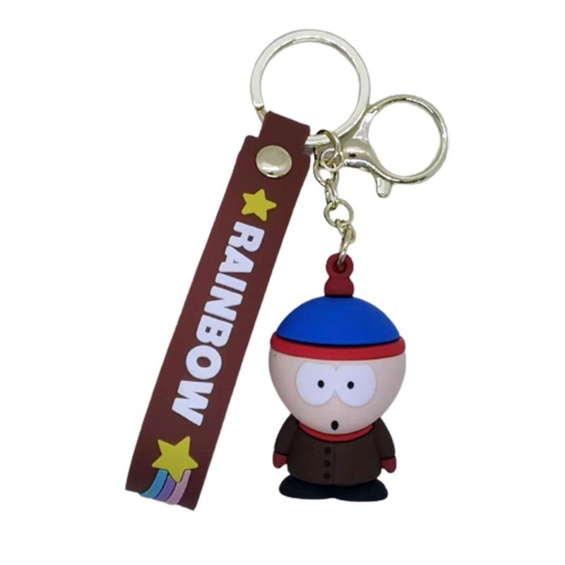 South Park Cartoon Schlüsselanhänger Pvc Anhänger Tasche Autoschlüsselanhänger Kreatives Niedliches Charakter Accessoire