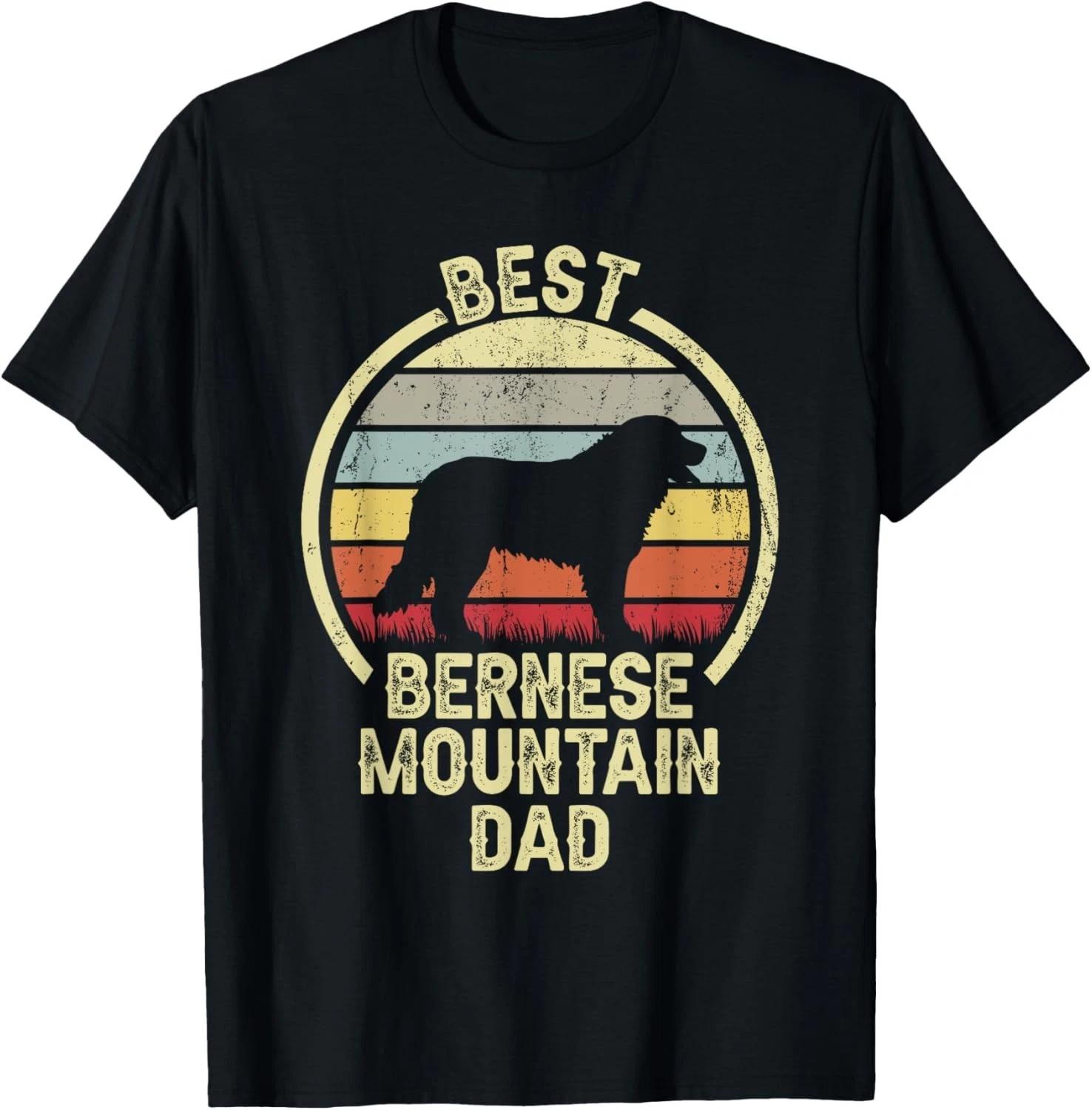 Best Dog Father Dad - Vintage Berner Bernese Mountain Gift Unisex T-Shirt 3XL