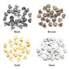 40pcs New 8mm Heart Shape Buttons DIY Mini Ultra-small Buckles Metal Coat Buckle For 1/6 Clothing Buckles Accessories