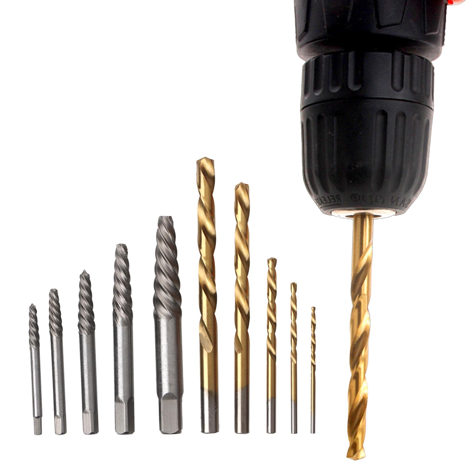 

Набор из 10 предметов для извлечения поврежденных винтов, комплект винтов со снятым материалом и набор из 6 поврежденных болтов для удаления водопроводных труб с резьбой