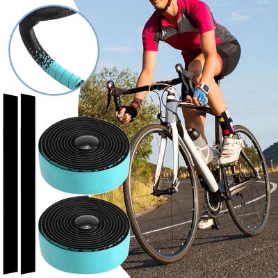 Road Bike Handlebar Tape Handle Bar Wrap Grip Tape With End Plugs For Long-Distance City Riding Racing Training Daily Commuting