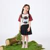 Mädchen-T-Shirt mit Kätzchen-Print aus reiner Baumwolle
