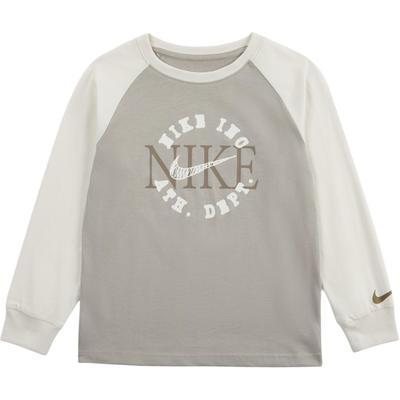 Heritage T-Shirt Redux Round Neck Fashion Pullover Long Sleeve Kids Tops University-Grey II3715-009