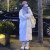 Women's Mid-Length Cotton-Padded Coat - 2025 Winter New Korean Style, Loose, Over-the-Knee, Thickened Jacket.