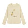 Xiangying Women's Puppy Print Long Sleeve T-Shirt