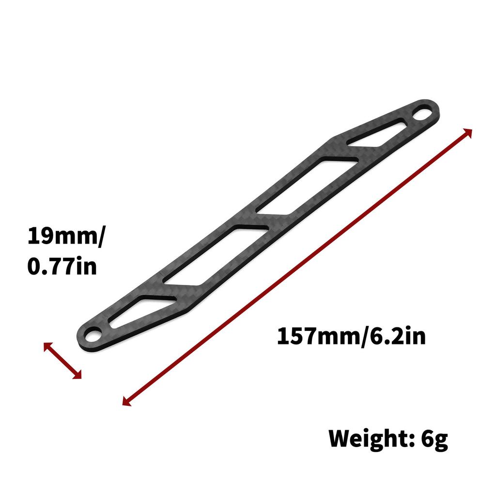 RC Battery Mount Plate Black Battery Bracket Carbon Fiber Easy Installation RC Car Parts for TAMIYA TT02 TT02B 1/10