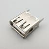 15.0 USB Female Socket, Vertical 180° Insert, A-Type, Straight Bent Pin, Crimped Edge, USB 2.0 Interface