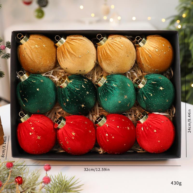Star Christmas Decorations Star-Patterned Christmas Tree Hanging Ornaments Christmas Ball Ornaments Elegant For Indoor Seasonal