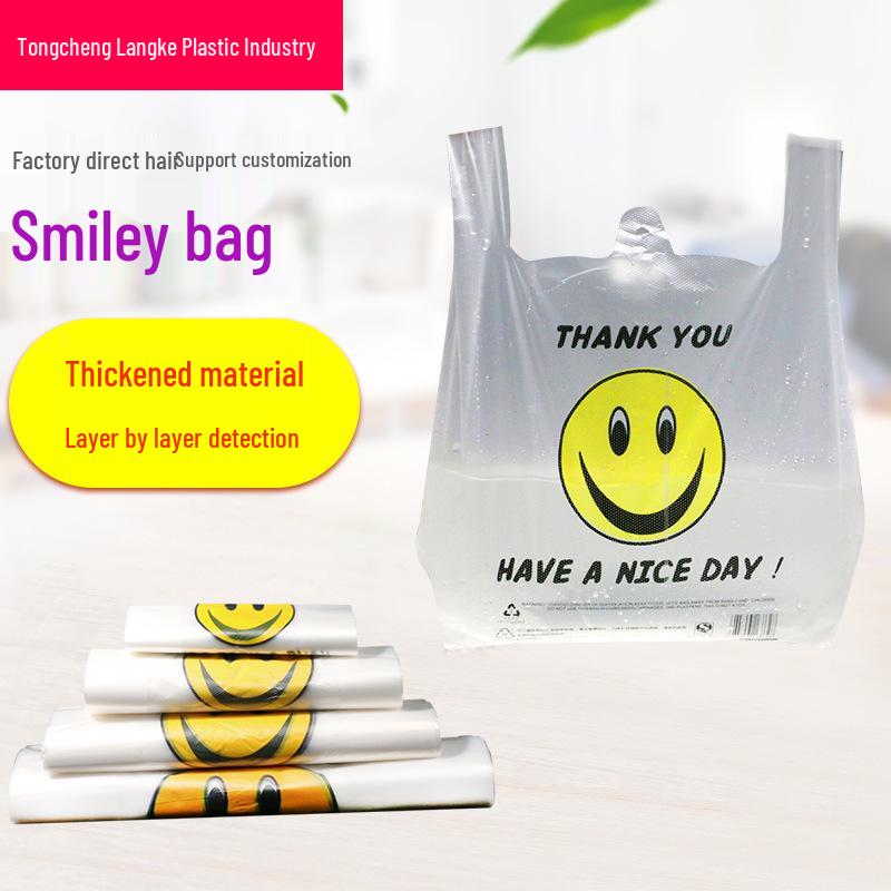 Durable Transparent Disposable Shopping & Takeaway Bags