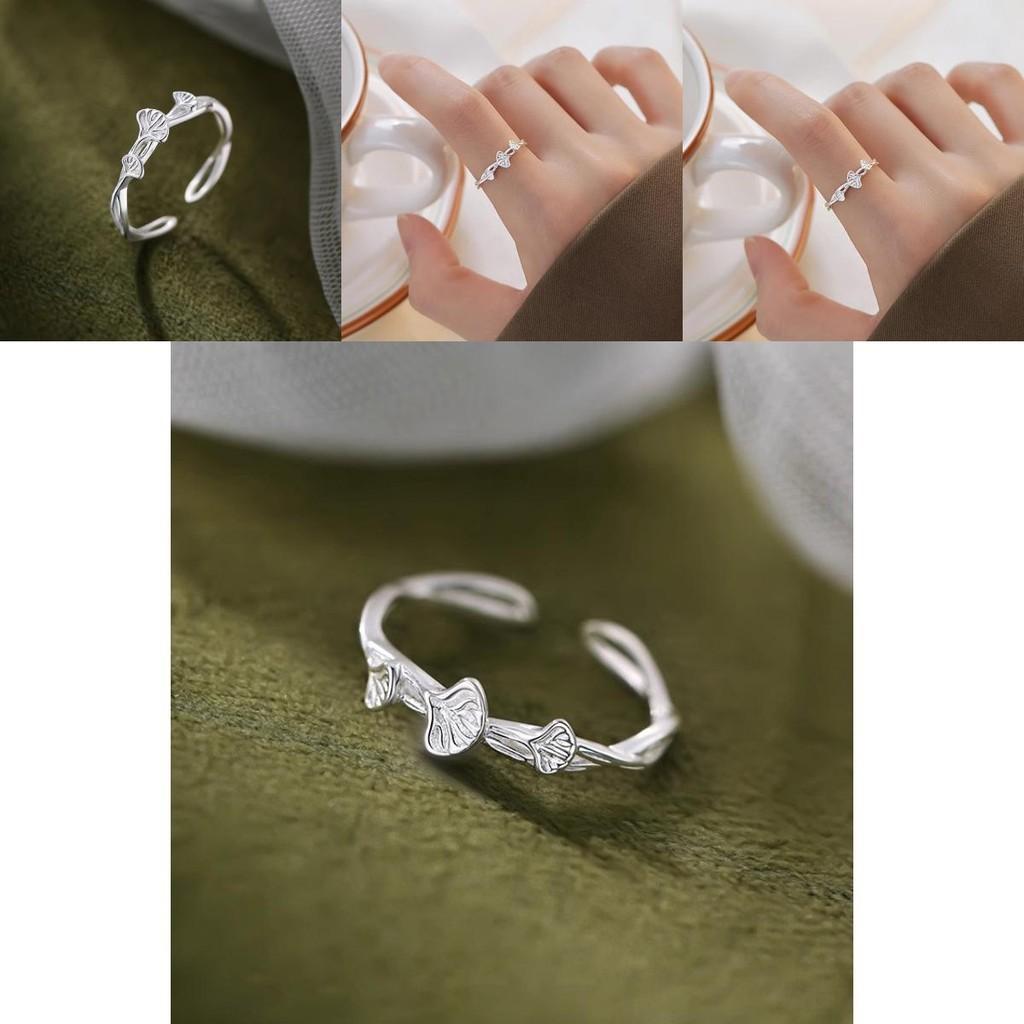 Stilvoller Kupfer Geometrischer Blattring Für Damen Verstellbares Modisches Accessoire 2024 Frühjahrskollektion