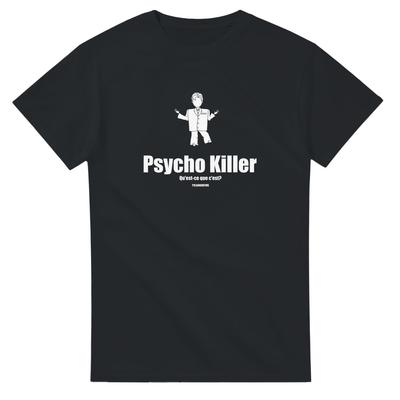 Psycho Killer Talking Heads T-Shirt - Retro Indie Rock Music Graphic Tee - Vintage Style Concert Band Merch - Unisex Cotton Shirt