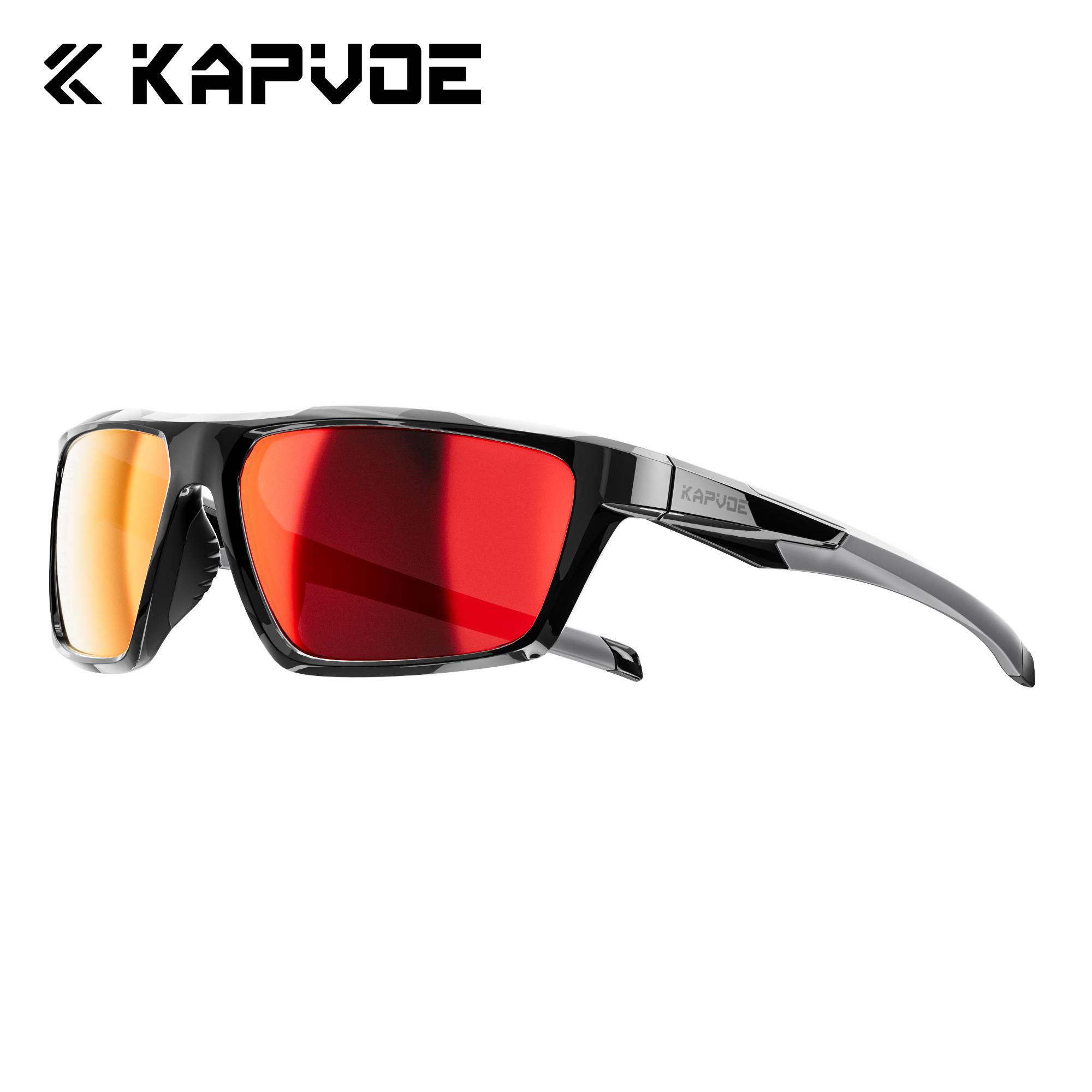 

Kapvoe Men Fashion Polarized Sunglasses Cycling Glasses UV400 Eyewear for Men Women Driving Climbing Outdoor Sports Sunglasses