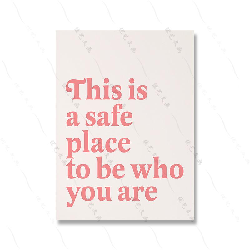 Mental Health Quote Propaganda Poster Print Therapist Office Wall Art Decor Pink Girl Mental Pyramid Canvas Painting Room Home