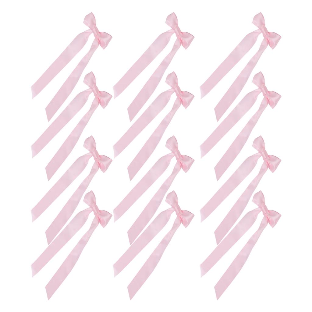 12pcs Candlestick Bows Decor 13 Inch Large Coquette Decorations Bows for Table Self Adhesive Wedding Bridal Shower Party Centerpieces