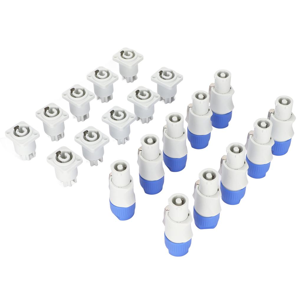 3 Pin Male and Female Head Connectors 250V 20A Plug and Play Speaker Power Connector for Beam Light Stage Light Power