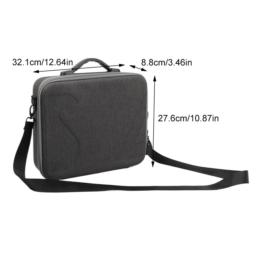 

Storage Bag For DJI Flip RC 2/RC N3 Hard Suitcase Carrying Case Waterproof Handbag Protection Box Drone Accessories темно-сірий колір