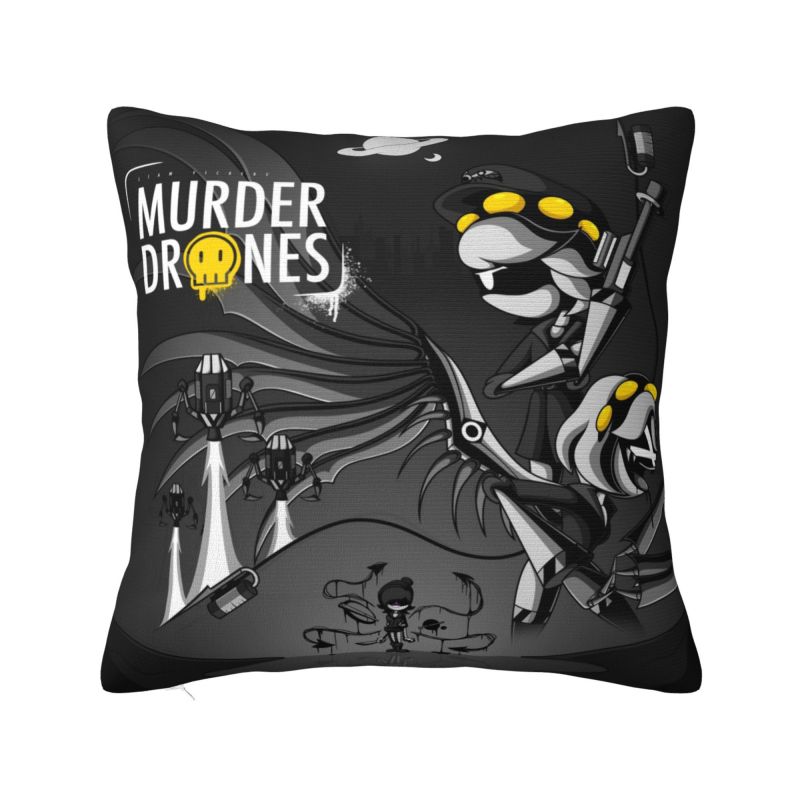 Custom Murder Drones Anime Luxury Pillow Cover Bedroom Decoration Games Movies Cushions for Sofa