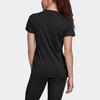 adidas Must Haves Badge Of Sport Logo Print Lässiges Sport-Rundhals-Kurzarm-T-Shirt Damen Tops Schwarz FQ3237
