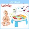 Learning Hersity Musical Activity Table Baby Toys With Lights And Gifts Sounds