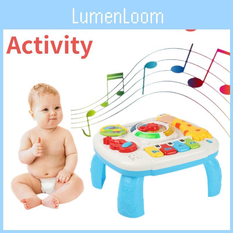 Learning Hersity Musical Activity Table Baby Toys With Lights And Gifts Sounds