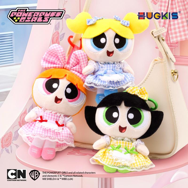 Powerpuff Blossom Girls Lolita Dress Up Cartoon Plush Figure Pendant Room Decor