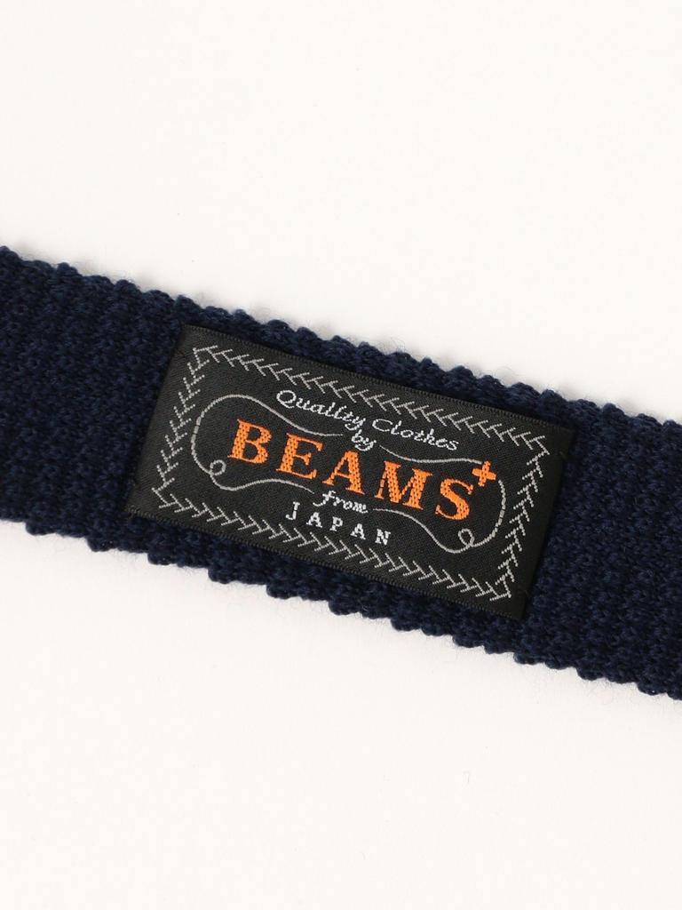 [BEAMS PLUS] Wool Knit Tie Solid Men's NAVY FREE 38440160107