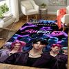 1 vnt. Kpop žvaigždžių neoninių šviesų kilimas Biuro kilimas Vidaus lauko durų kilimėlis Neslystantis minkštas patogus Gyvenamasis Kalėdų Helovino Xmas dovana D92420