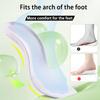 1Pair Elastic Soles Arch Support Comfortable Shoe Pads Men's and Women's Height Increase Insoles Shock-absorbing Sports Insoles