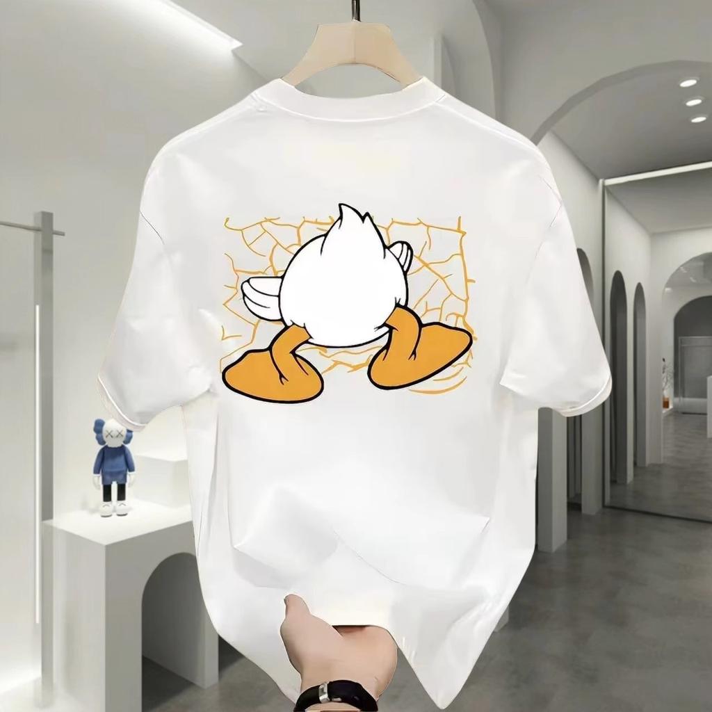 Trendy Brand Short-Sleeved Pure Cotton Men'S Printed T-Shirt Trendy Men'S And Women'S Versatile Round Neck T-Shirt Men'S