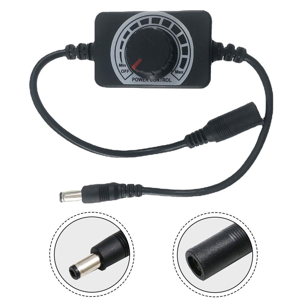 1pc Dimmer Speed Control Switch Cable Controller Cable For DC5V~24V Powered LED Lights Fans Blowers Accessories