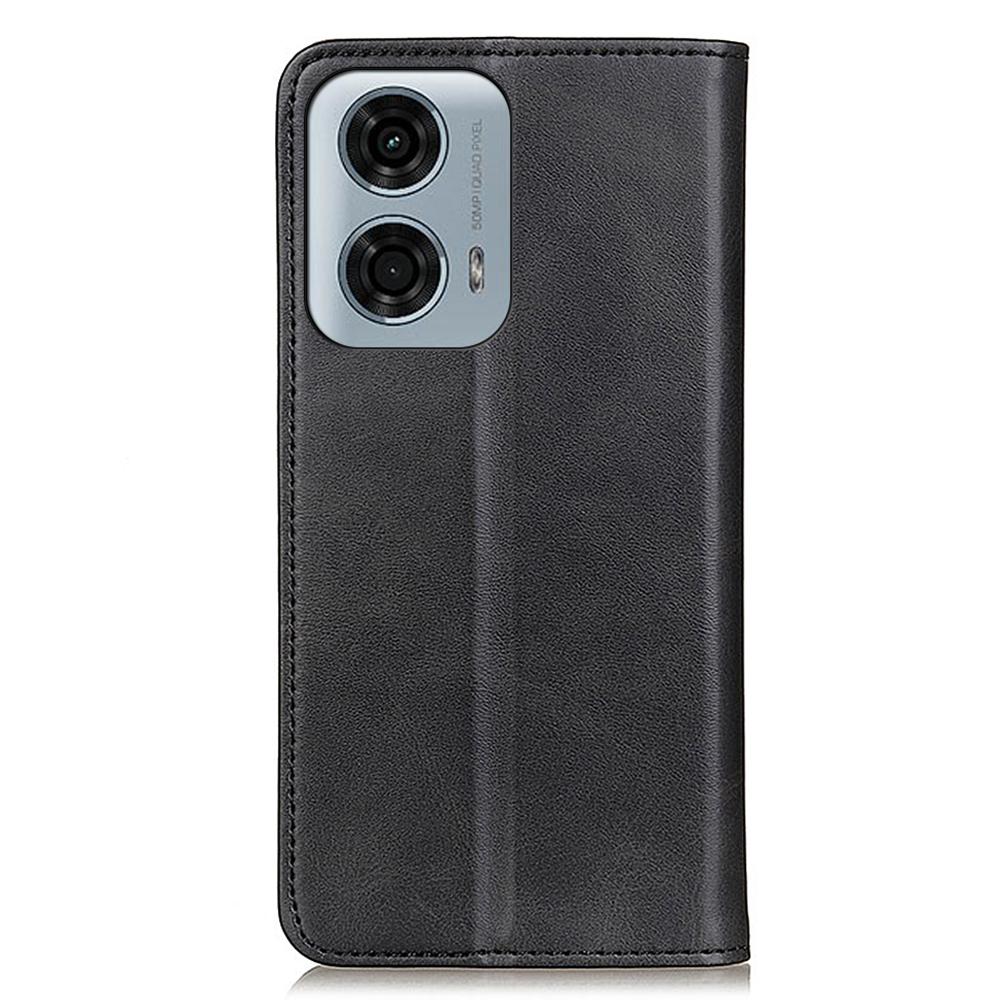 For Motorola Moto E14 4G/G04 4G/G04s 4G/G24 4G Magnetic Case Cowhide Texture Wallet Phone Cover