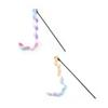 2pcs Tassel Toy Plush Balls Cat Teaser Wand  Interactive Cat Toys Funny Bell Pole Teaser Wand Pet Supplies Accessory