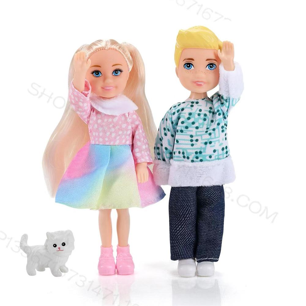 Neue 5-Zoll Kelly Puppe Fr Paare, Diy Handgemachte Dekorative Geschenk Puppe Fr Kinder