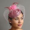 Wave Point Felt Fascinator Hat Solid Color Hair Clip Hat Temperament Bridal Headdress  Headwear