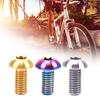 12X M5*10mm Skivbromsrotorbultar T25 Torx Titanium TI Cykelskruv