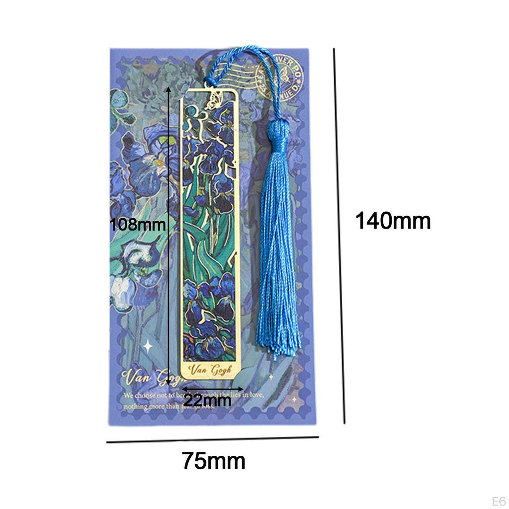 3 Pack Flower Bookmarks, Book Markers with Tassels, Accessories for Men And Women