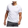 adidas T Shirts Men's White Crew Neck Moderate Straight Fit EK2855