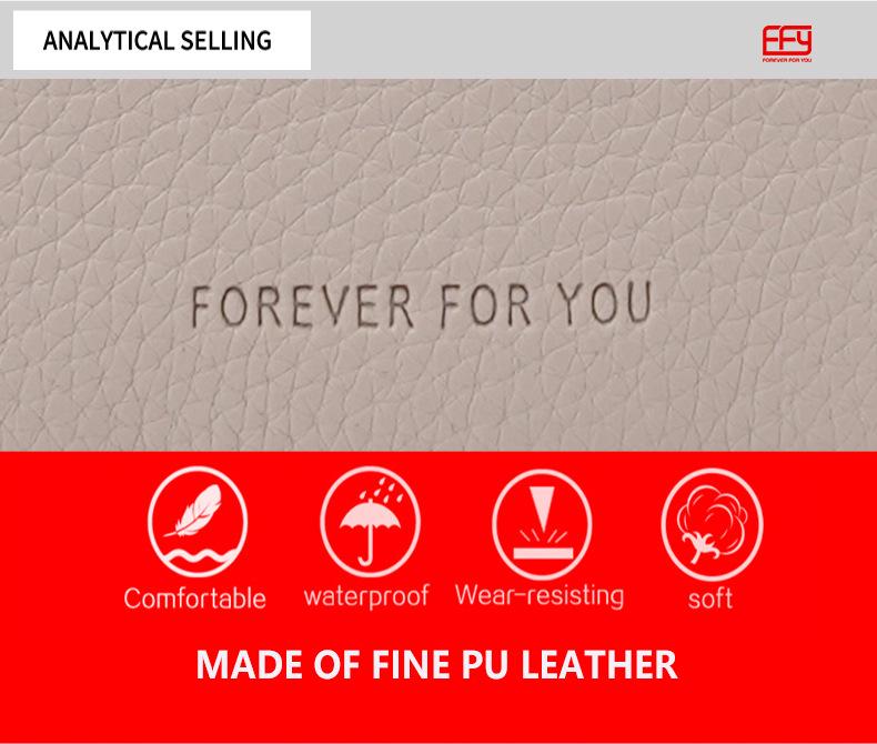 Stylish Korean Long Women's PU Wallet with Flip Pocket & Fashion Lock