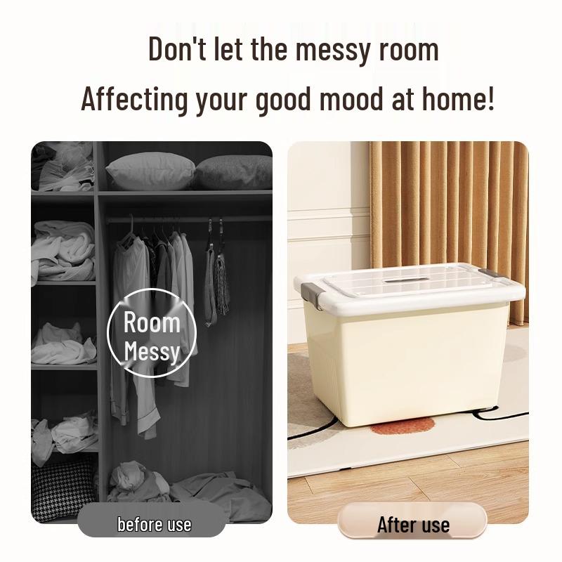 Extra Large Plastic Storage Box for Household Items