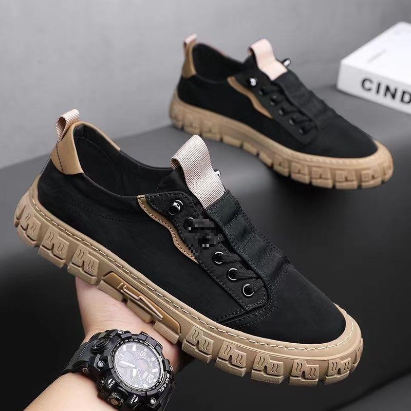 

Shoes men s new spring and autumn Korean version of trendy casual shoes breathable deodorant canvas shoes versatile autumn board shoes 39 add one size too small